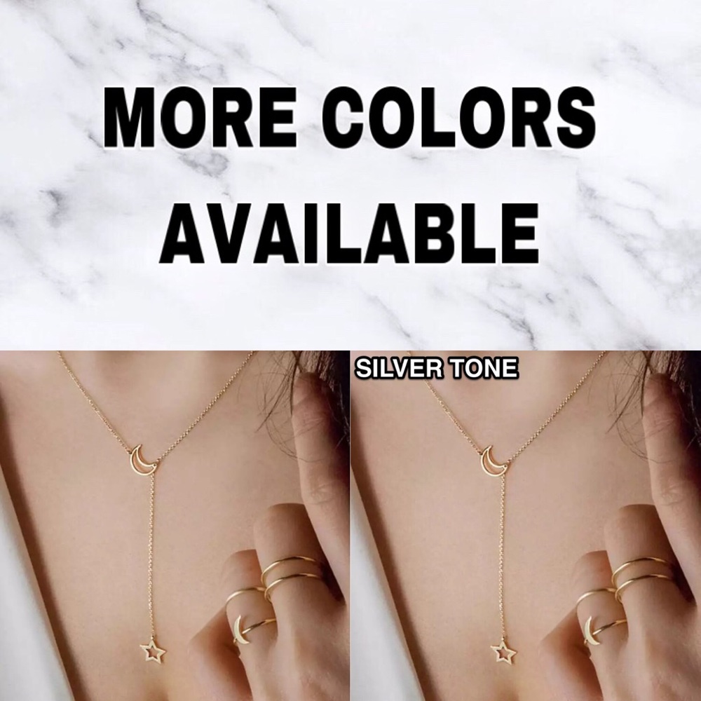 🔴5/$15🔴CLEARANCE Silver Moon Dainty Choker NEW - Picture 10 of 12